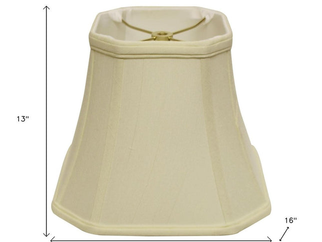 Ivory Monay Shantung Silk Square Lamp Shade