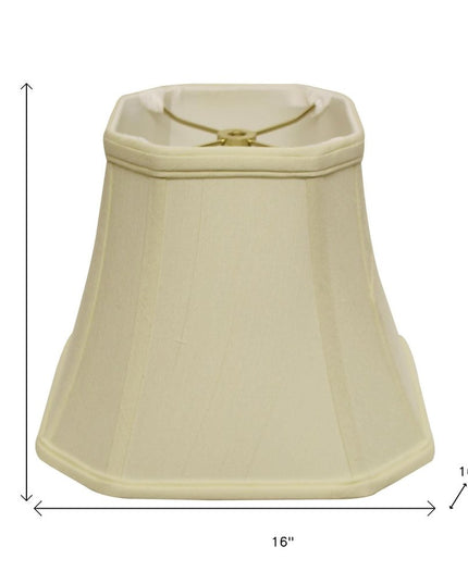 Ivory Monay Shantung Silk Square Lamp Shade