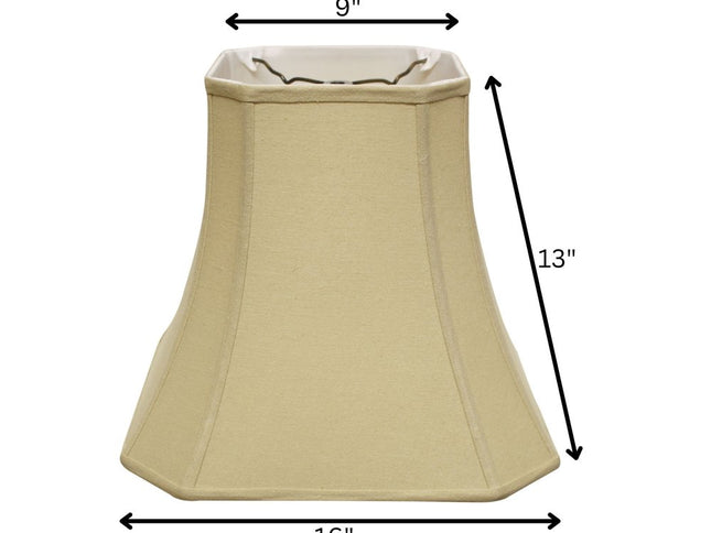 Tan Linen Square Lamp Shade