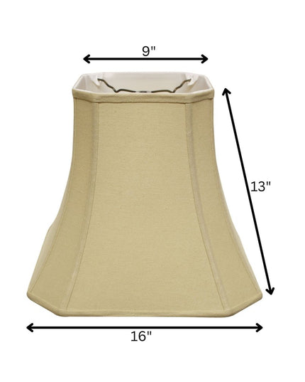 Tan Linen Square Lamp Shade