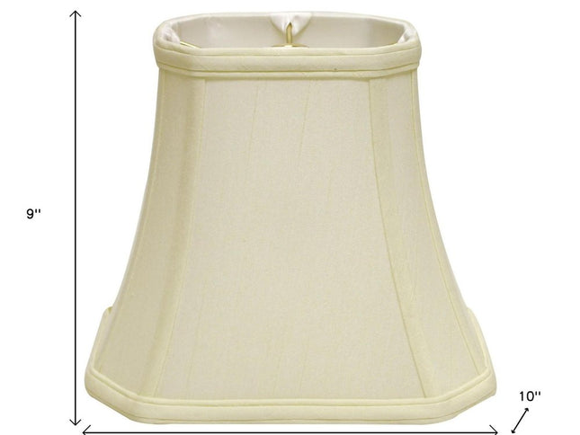 Ivory Monay Shantung Silk Bell Lamp Shade