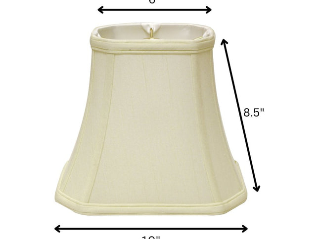 Ivory Monay Shantung Silk Bell Lamp Shade