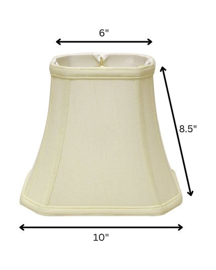Ivory Monay Shantung Silk Bell Lamp Shade