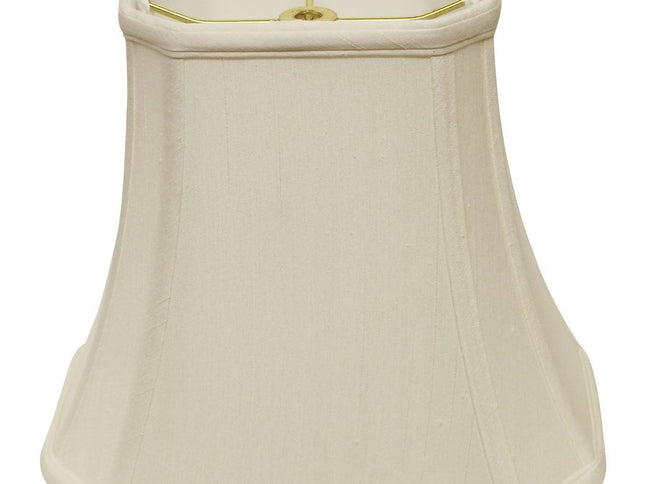 White Monay Shantung Silk Bell Lamp Shade