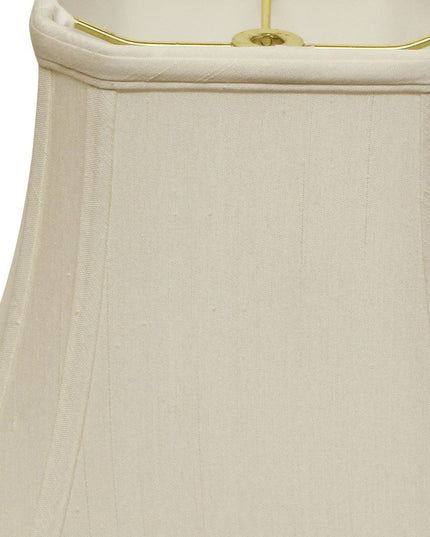 White Monay Shantung Silk Bell Lamp Shade