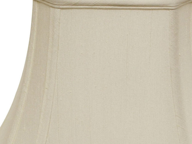 White Monay Shantung Silk Bell Lamp Shade