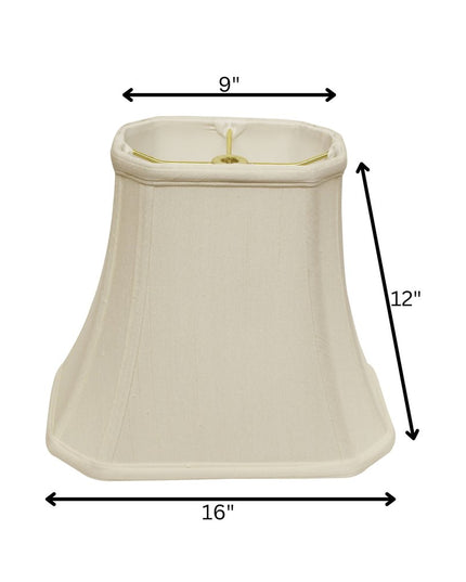 White Monay Shantung Silk Bell Lamp Shade