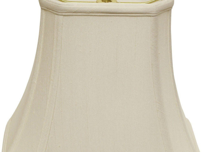White Monay Shantung Silk Bell Lamp Shade