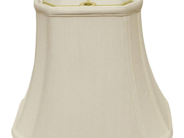White Monay Shantung Silk Bell Lamp Shade