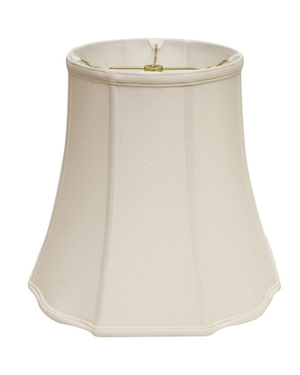White Monay Shantung Silk Bell Lamp Shade