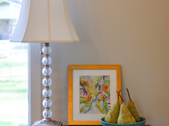 White Monay Shantung Silk Bell Lamp Shade