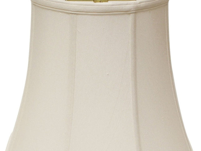 White Monay Shantung Silk Bell Lamp Shade