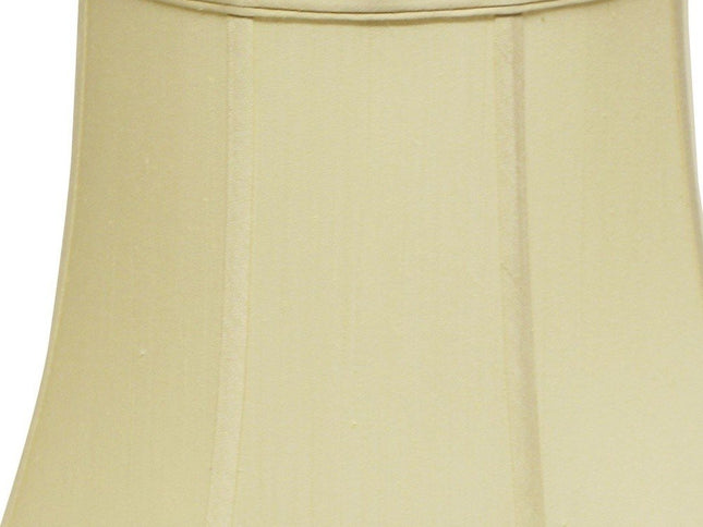 Antiqued White Monay Shantung Silk Bell Lamp Shade