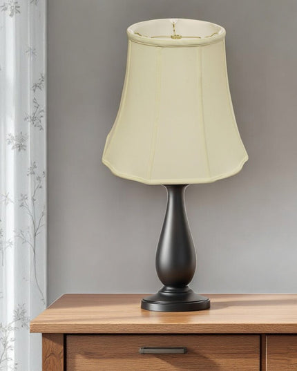 Ivory Monay Shantung Silk Bell Lamp Shade