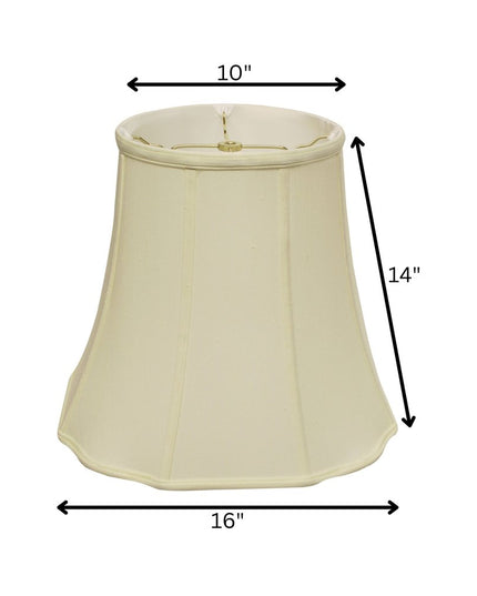 Ivory Monay Shantung Silk Bell Lamp Shade