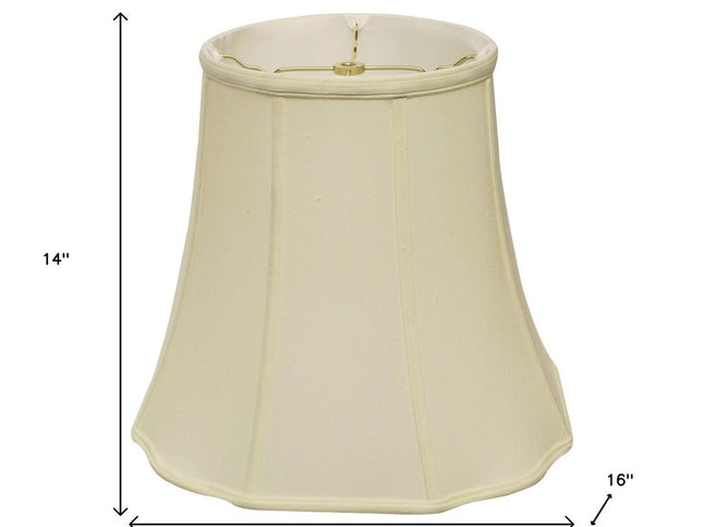 Ivory Monay Shantung Silk Bell Lamp Shade