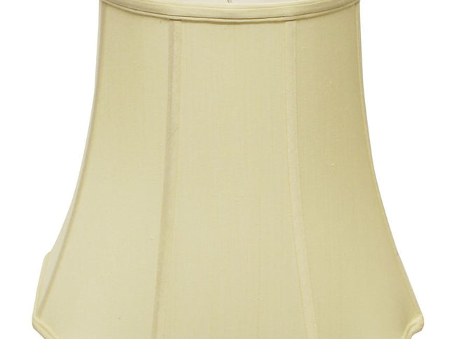 Antiqued White Monay Shantung Silk Bell Lamp Shade