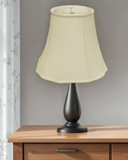 Ivory Monay Shantung Silk Bell Lamp Shade