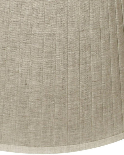 16" Cream Slanted Oval Linen Lampshade