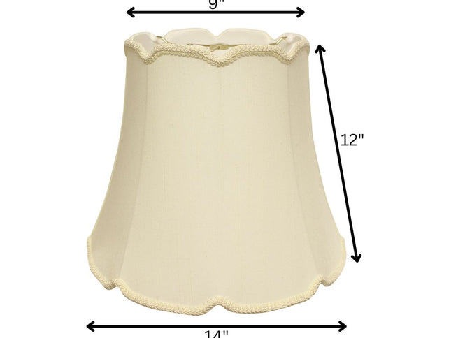 Ivory Monay Shantung Silk Empire Lamp Shade