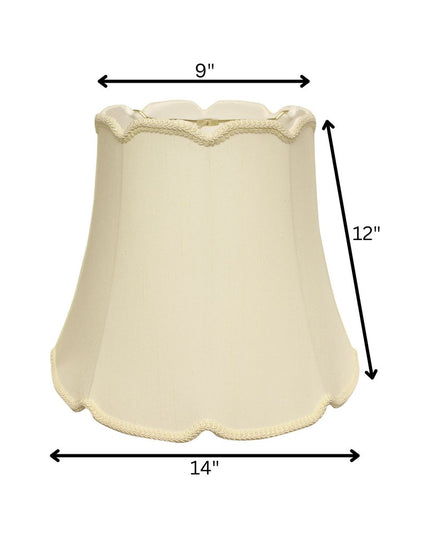 Ivory Monay Shantung Silk Empire Lamp Shade