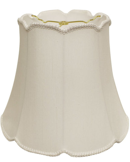 White Monay Shantung Silk Empire Lamp Shade