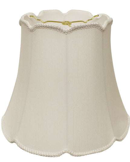 White Monay Shantung Silk Empire Lamp Shade