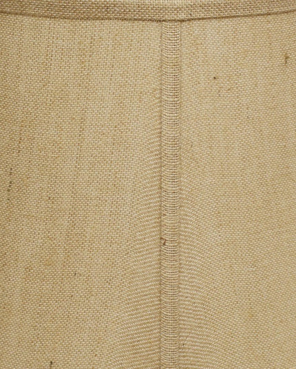 13" Golden Fiber Drum Throwback Burlap Lampshade