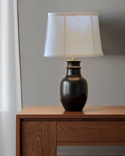 Vanilla Linen Drum Lamp Shade