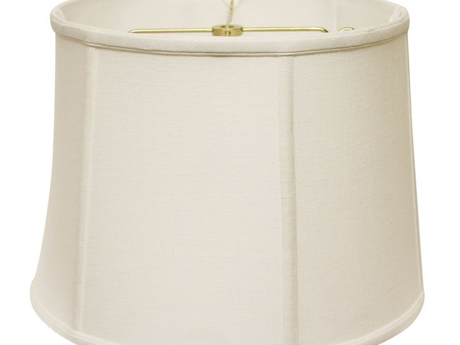White Linen Drum Lamp Shade