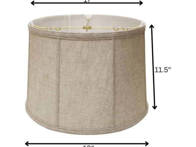 Cream Linen Drum Lamp Shade