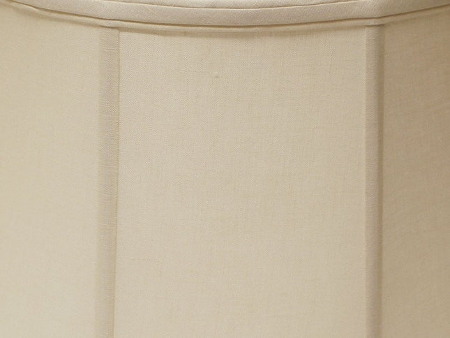 19" Off White Throwback Drum Linen Lampshade