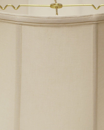 19" Off White Throwback Drum Linen Lampshade