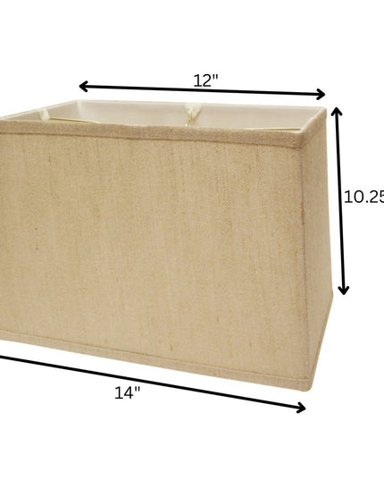 Gold Burlap Lamp Shade