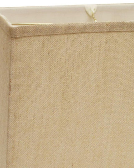 16" Golden Fiber Throwback Rectangle Burlap Lampshade