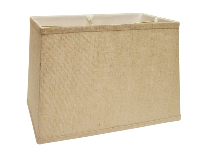 16" Golden Fiber Throwback Rectangle Burlap Lampshade