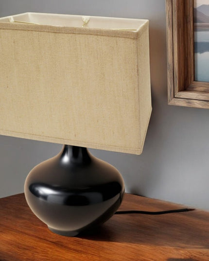 Gold Burlap Lamp Shade