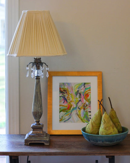 Taupe Shantung Silk Square Lamp Shade