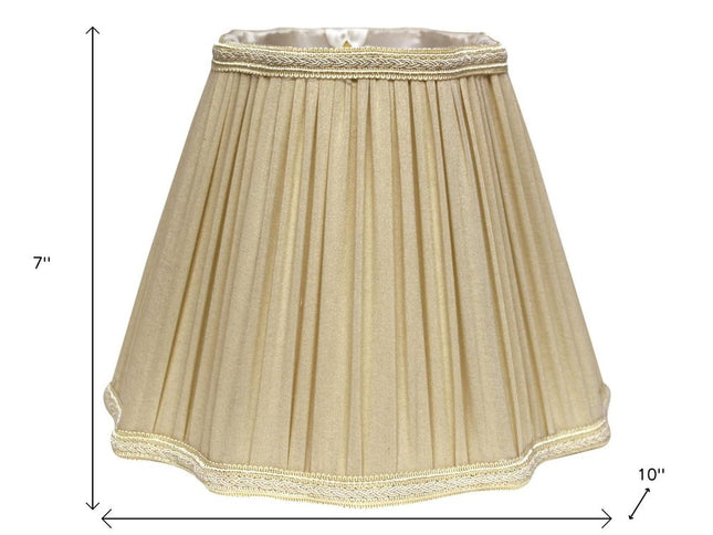 Taupe Shantung Silk Square Lamp Shade
