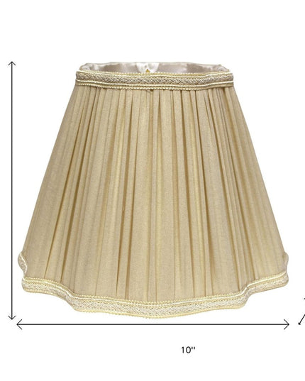 Taupe Shantung Silk Square Lamp Shade