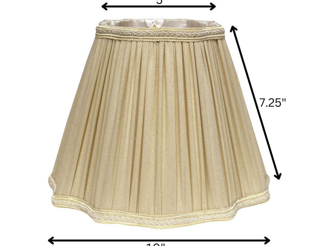 Taupe Shantung Silk Square Lamp Shade