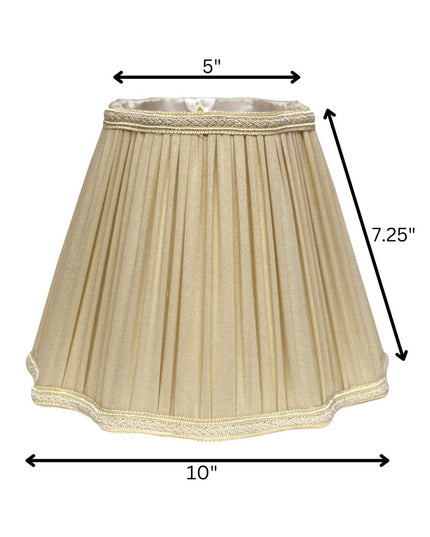 Taupe Shantung Silk Square Lamp Shade