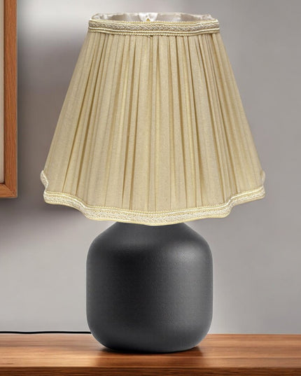 Taupe Shantung Silk Square Lamp Shade
