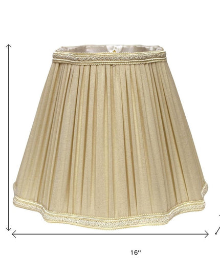 Taupe Shantung Silk Square Lamp Shade