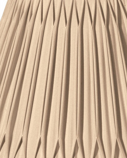 Gold Shantung Silk Pleated Bell Lamp Shade