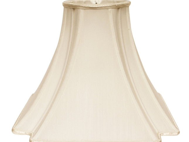 Ivory Shantung Silk Square Lamp Shade