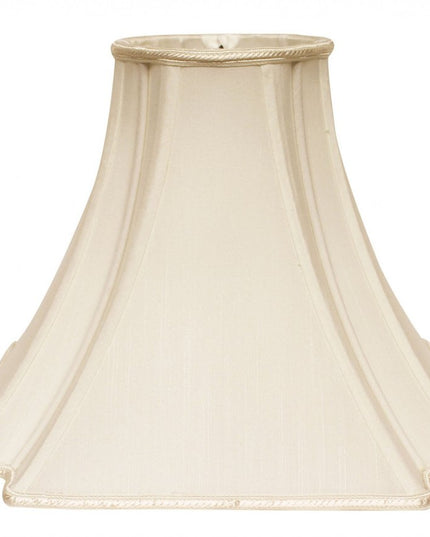 Ivory Shantung Silk Square Lamp Shade