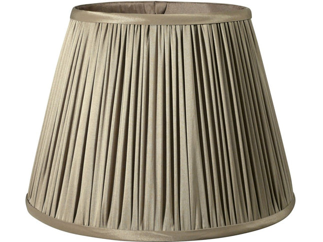 Ash Gray Taffeta Pleated Empire Lamp Shade
