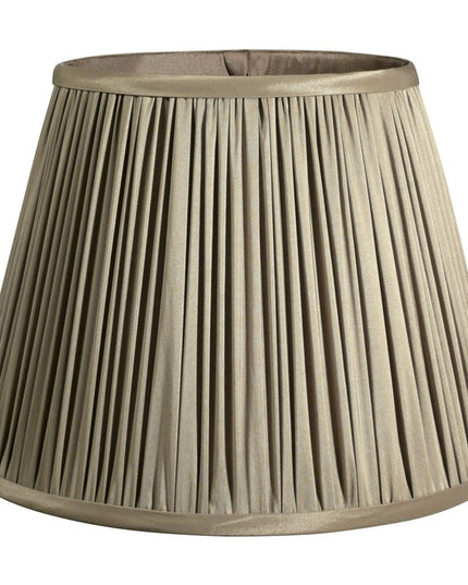 Ash Gray Taffeta Pleated Empire Lamp Shade