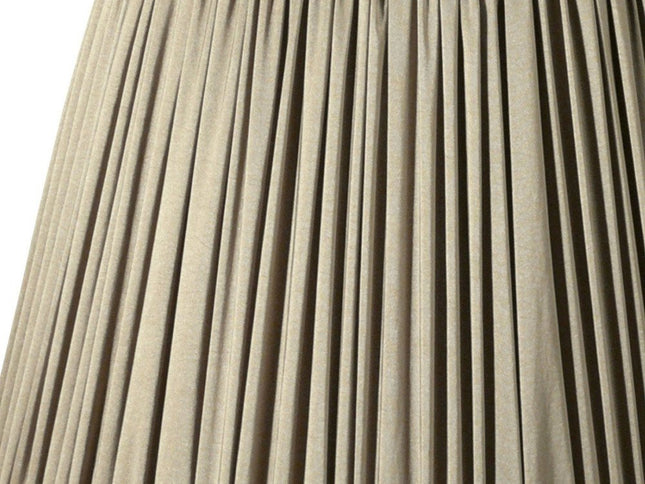 Ash Gray Taffeta Pleated Empire Lamp Shade